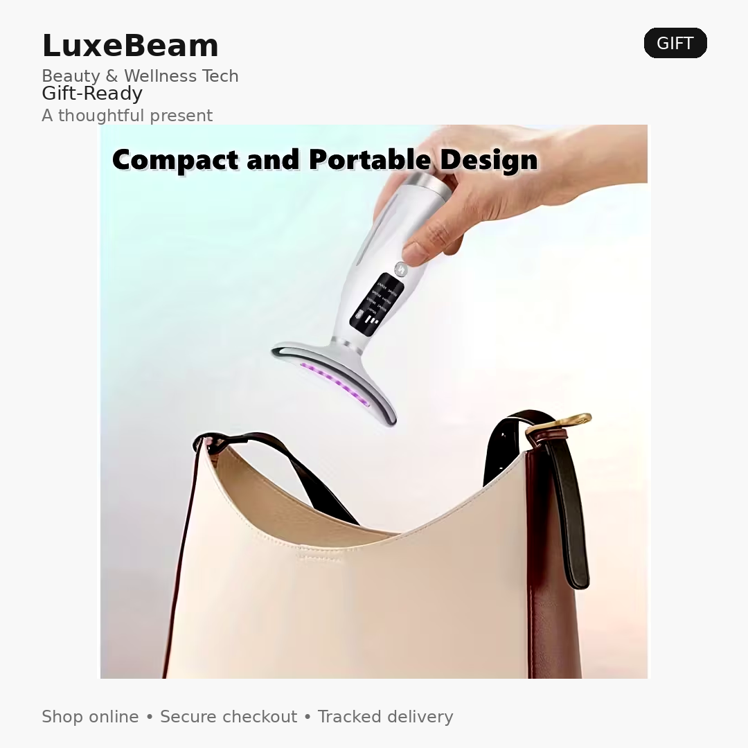 LuxeBeam SculptPro Face & Neck Massager (7 Modes)